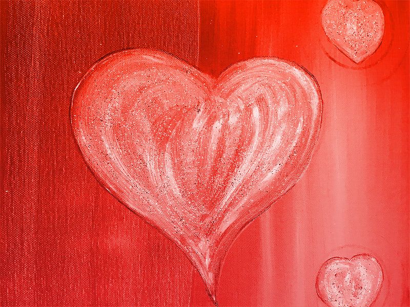 Herz rot par Herzmotivation by Katrin Behr