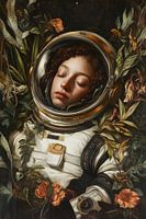 Schlafender Astronaut