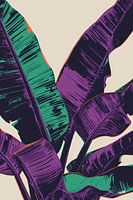 Stylised banana leaf illustration