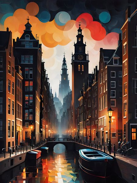 Crépuscule sur les douves par Bart Veeken