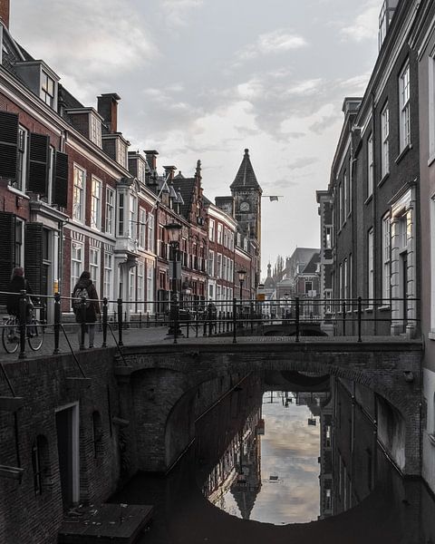 Grachtenpanden in Utrecht van Kim de Been