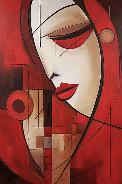 Abstract red by Bert Nijholt