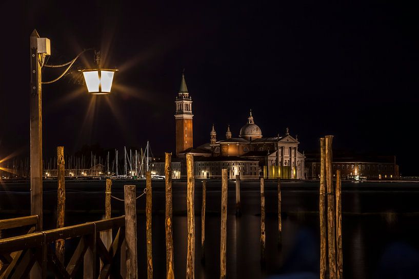 VENEDIG - San Giorgio Maggiore bei Nacht von Melanie Viola