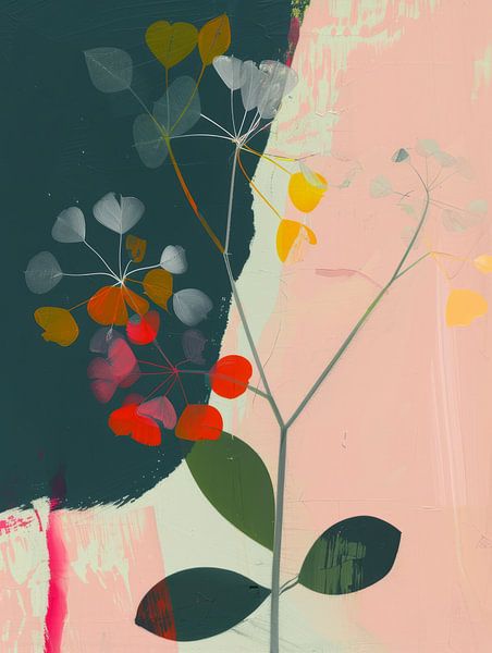 Botanischer Abstrakt mit Neon-Akzenten von Studio Allee