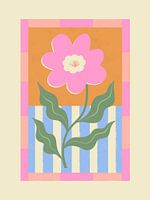 Rosa abstrakte Blume