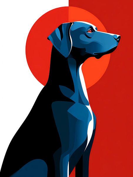 Dog - Stylish animal silhouette collection, by Ariadna de Raadt-Goldberg