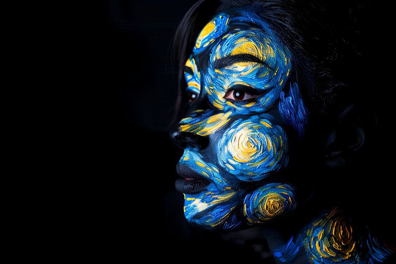 Porträt mit van Gogh-Einfluss von Egon Zitter