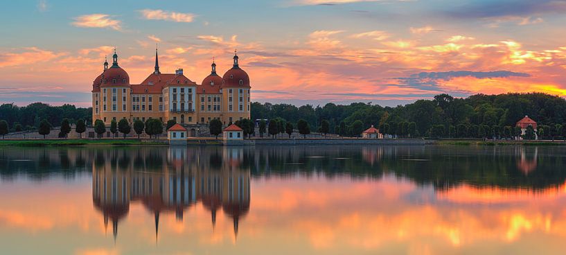Sunset at Moritzburg Castle by Henk Meijer Photography