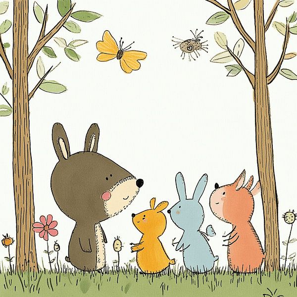 The Merry Forest Animals and their Adventures by Karina Brouwer