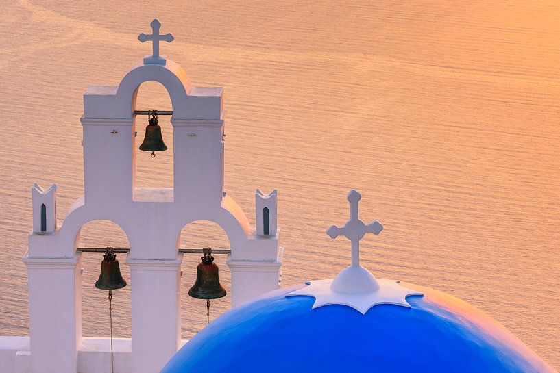Aghioi Theodoroi church at Firostefani, Santorini von Henk Meijer Photography