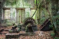 Verlassenes Wasserkraftwerk - von Pflanzen verschlungen