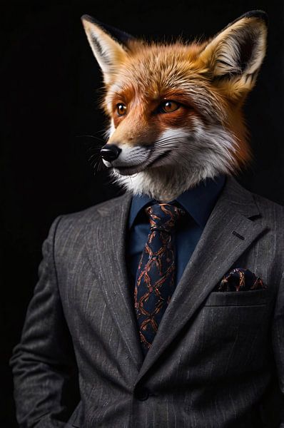 Fuchs im schicken Anzug von Art & Soul Creations