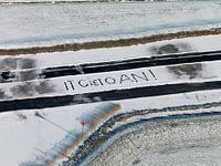 Text It giet aon written in the snow. Berühmter Text des Eismeisters, als die Elfstedentocht stattfa