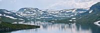 Panorama Mountain and water landscape in Norway