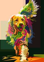 Dog Pet Pop Art WPAP