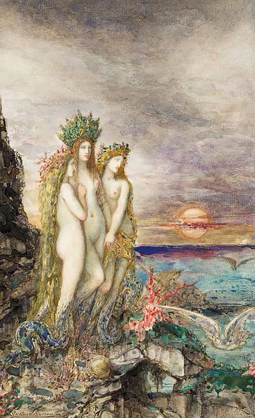 Gustave Moreau - Die Sirenen (1882) von Peter Balan