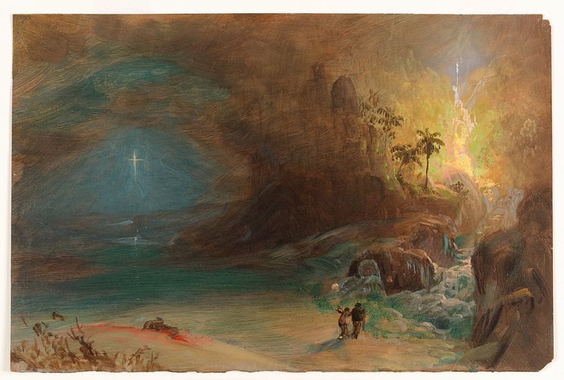 Studie für &quot;Apotheose für Thomas Cole&quot;, Frederic Edwin Church. von Frank Zuidam