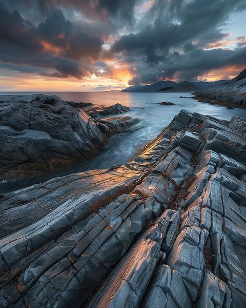Autumnal archipelago romance in the evening light by fernlichtsicht