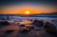 Sonnenuntergang am Strand von der Insel Kos