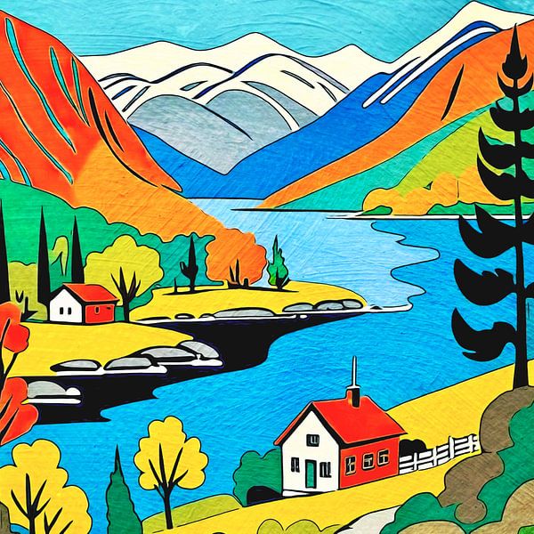 Fjorde in Norwegen, Motiv 6 von zam art