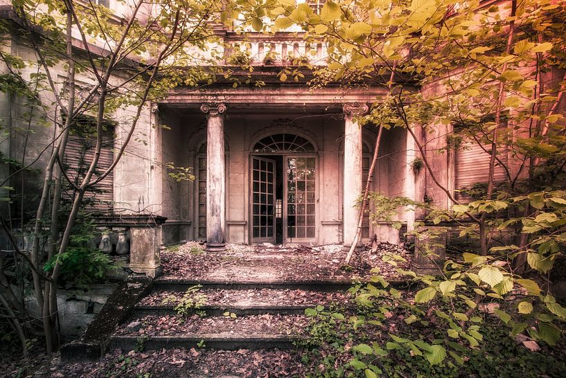 La villa abandonnée, délabrée et envahie par la végétation. par Frans Nijland
