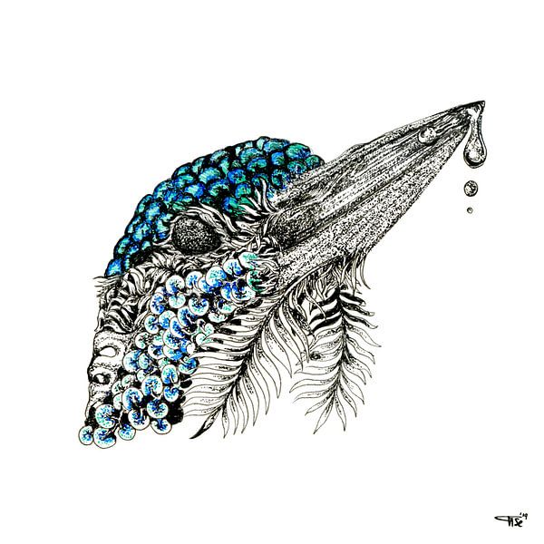 Forest Creatures - QueenFisher by Ilse Schrauwers, isontwerp.nl