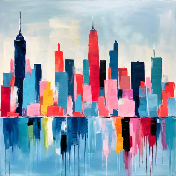 Abstract New York Skyline by ARTemberaubend