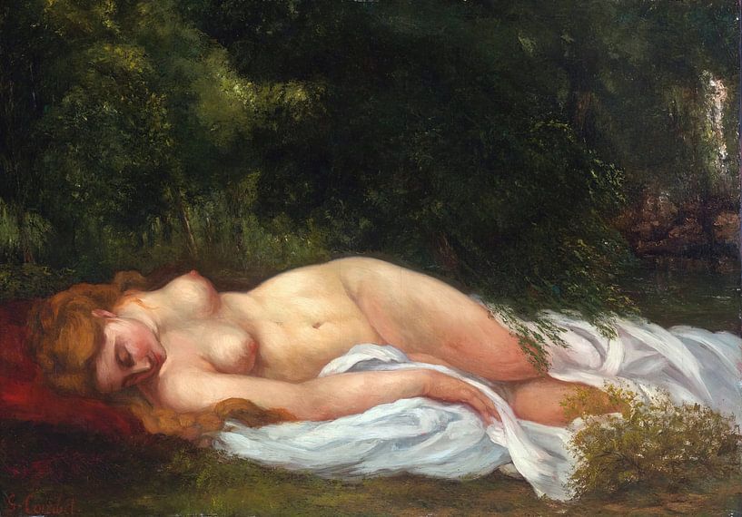 Gustave Courbet - Nu féminin couché (1866) par Peter Balan