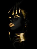 Golden Girl, schwarze Schönheit