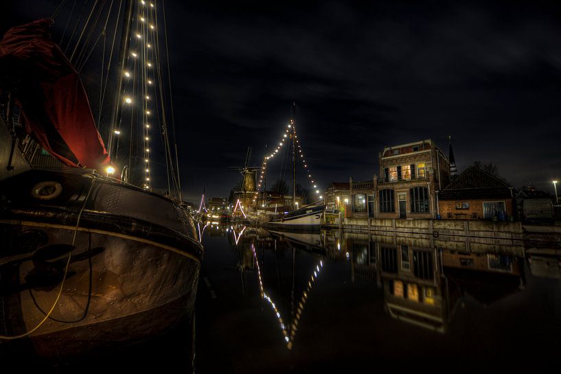 Le vieux port de Gouda par Eus Driessen
