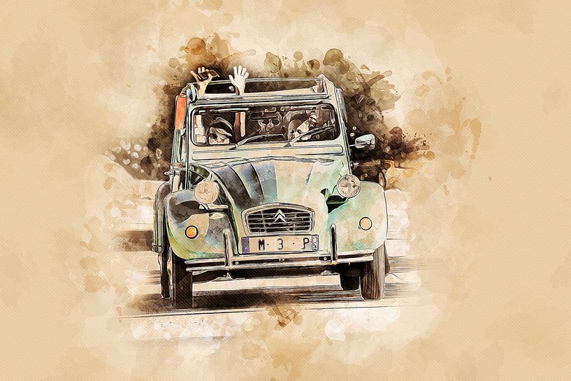 Oldtimer Eend van Peter Roder