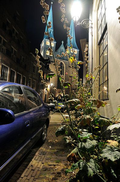 Bergkerk vanuit de Bergstraat (Deventer) par Wiljo van Essen