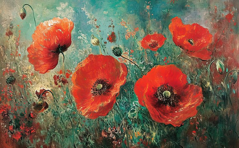 Coquelicots par Peintures accrocheuses