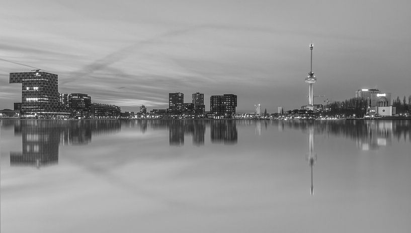 Rotterdam skyline with euromast by Ilya Korzelius