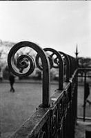 Montmartre in Paris, black and white