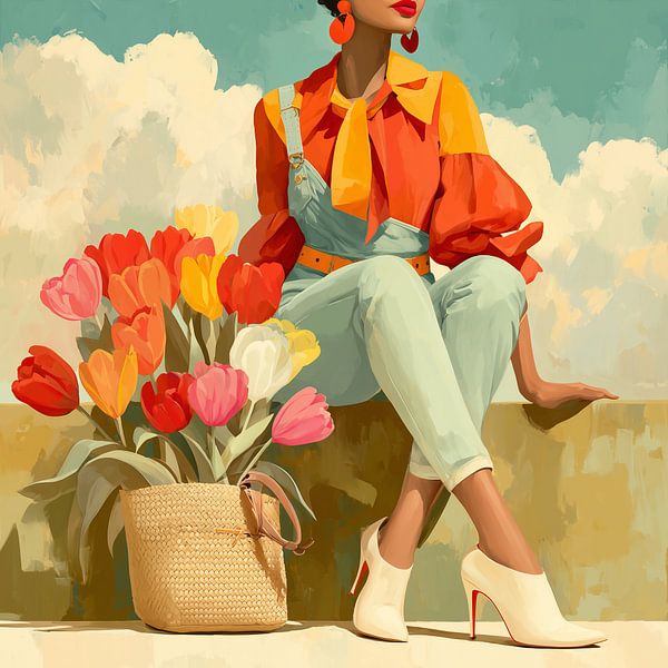 The colour of spring by Mirjam Duizendstra