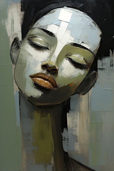 Abstract female face by Bert Nijholt