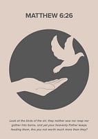 Look at the Birds - Inspirierender christlicher Bibelvers