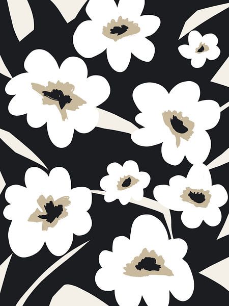 Motif floral expressif par Bohomadic Studio