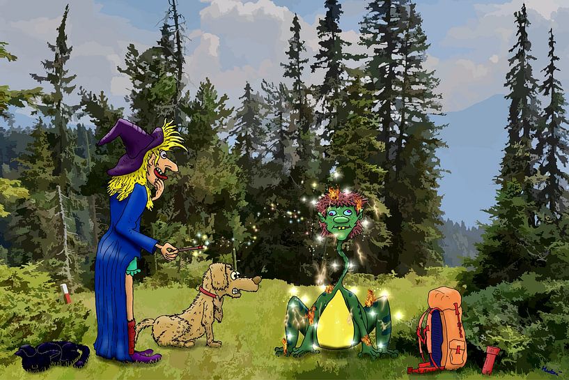 Burglinde's awkwardness by HEUBEERE Cartoons