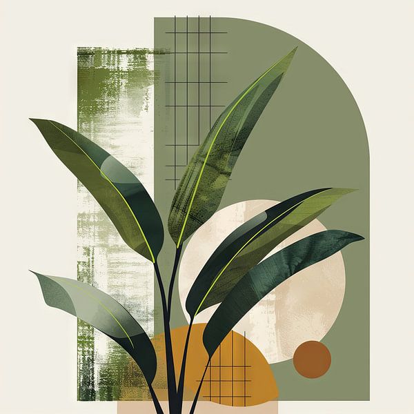 Plantes Géométriques par Poster Art Shop