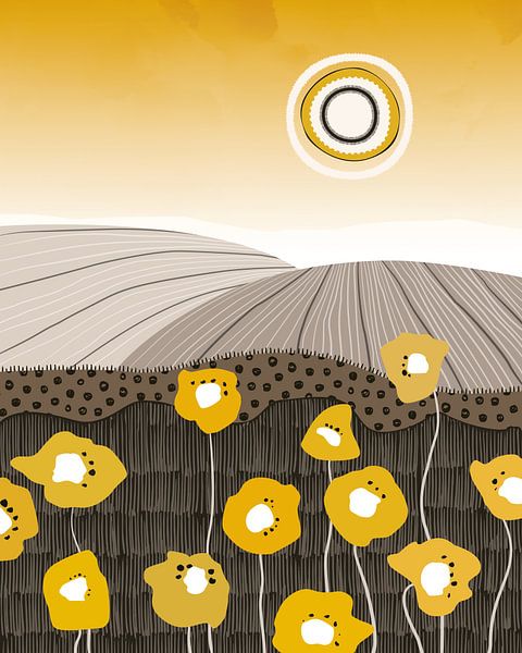 Fleurs jaunes au soleil par Tanja Udelhofen