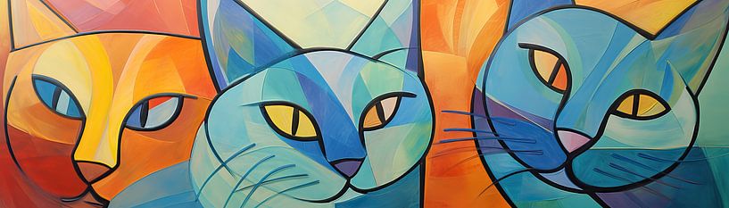 Schilderij Kat | Kat van De Mooiste Kunst