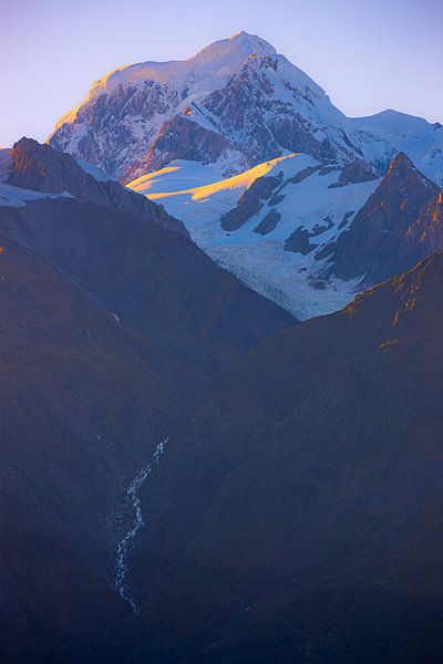 Sonnenaufgang Mount Tasman, Neuseeland von Henk Meijer Photography