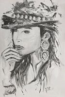 Woman in bohemian style