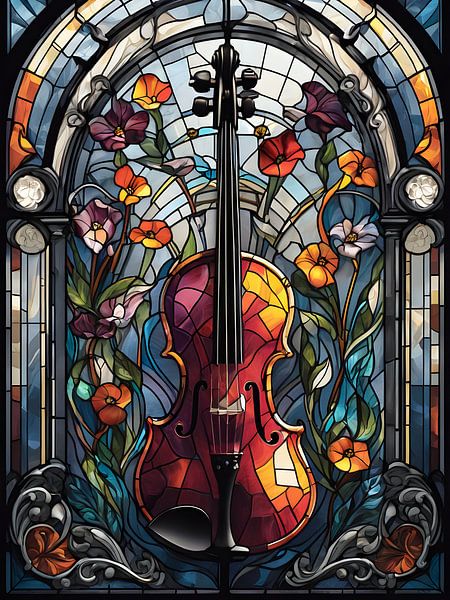 Un violon en verre par Bart Veeken