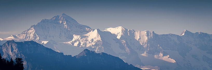 Panorama und Sonnenaufgang im Emmental, Schweiz von Henk Meijer Photography