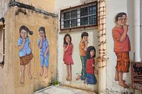 Sssst Street Art Eric Lai Mural Art's Lane Ipoh Malaysia