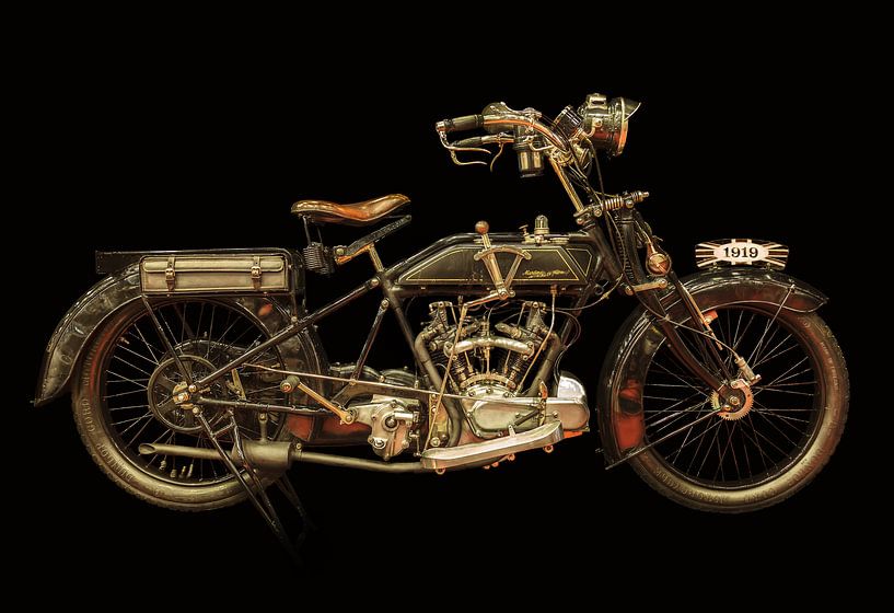 La vieille moto Martinsyde-Newman de 1919 par Martin Bergsma