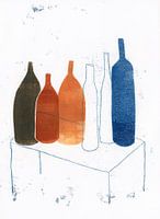 Flaschen auf dem Tisch, 2020